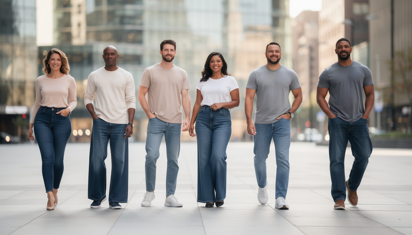 découvrez comment choisir la coupe de jean en denim idéale selon votre morphologie pour allier style et confort au quotidien.